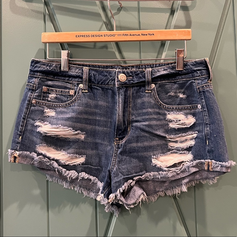 AE Distressed Jean Shorts